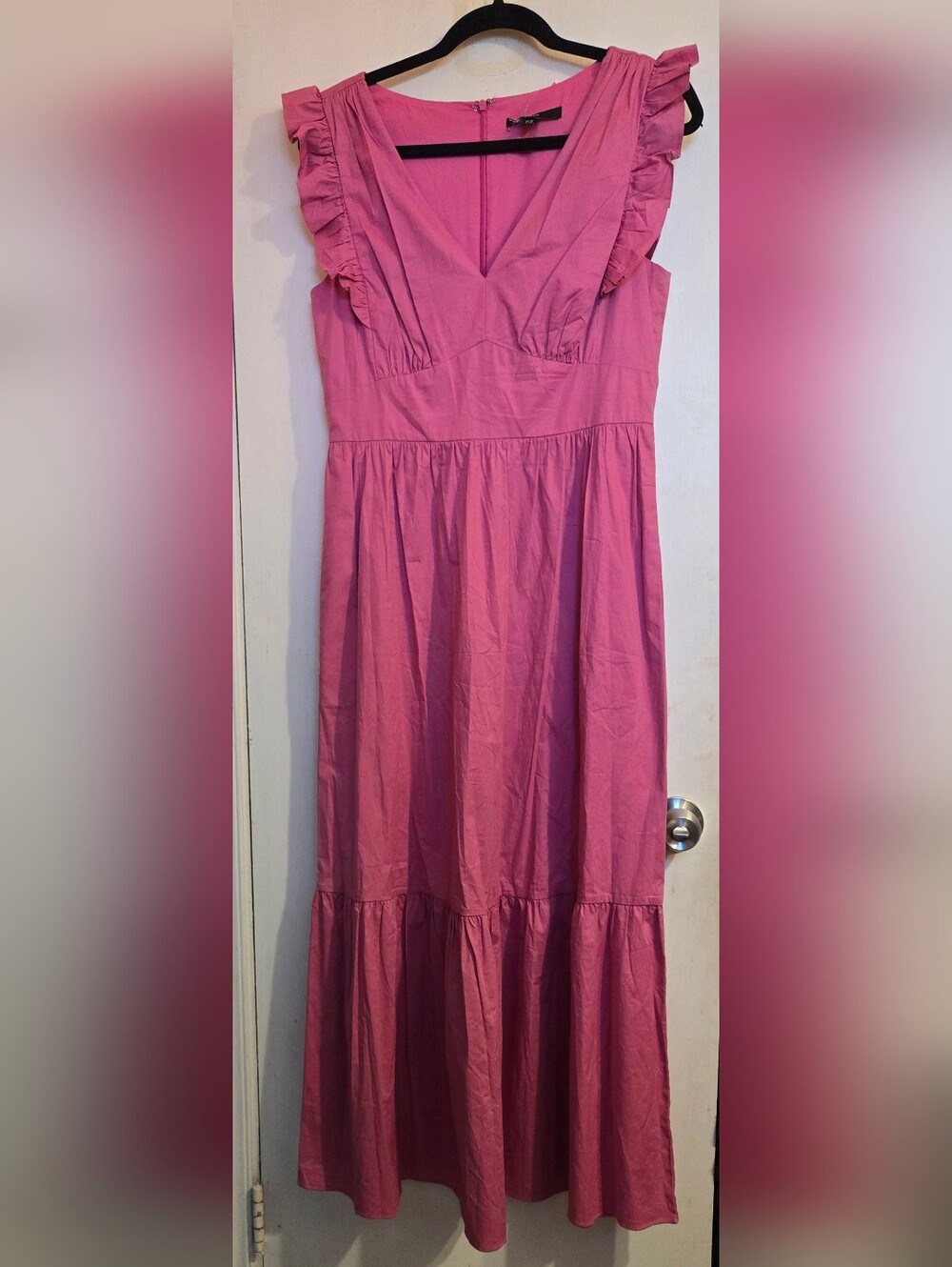 Maggy London PINK Maxi Dress Size 10